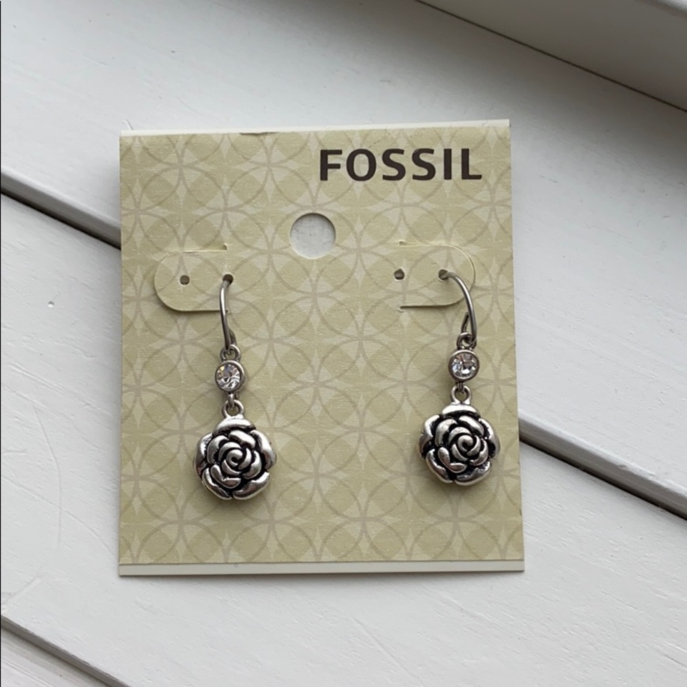 Fossil Flower Earrings